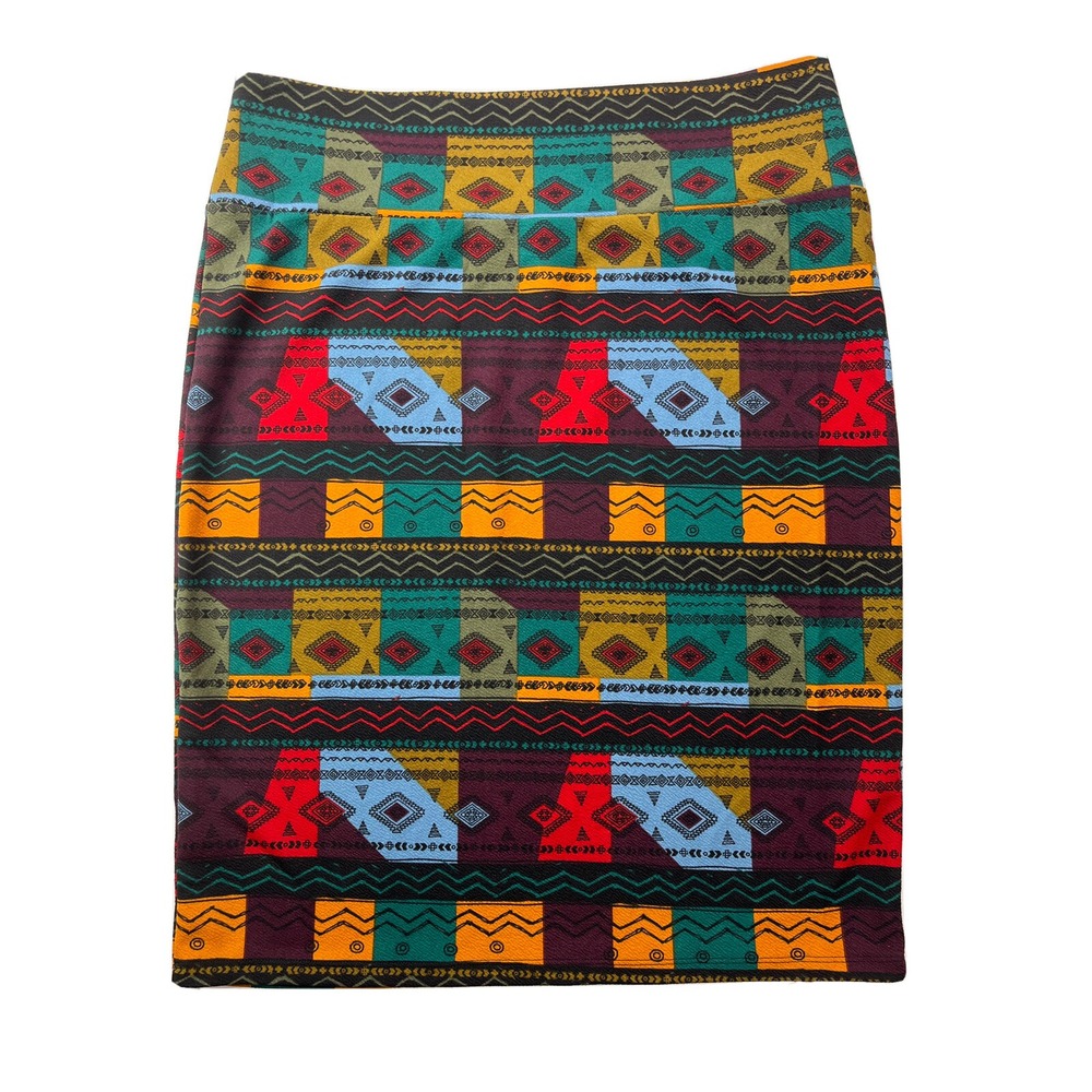 LuLaRoe Cassie Womens 3XL Geometrical Patterns‎ Elastic Waist Pencil Skirt NWOT - Picture 12 of 12